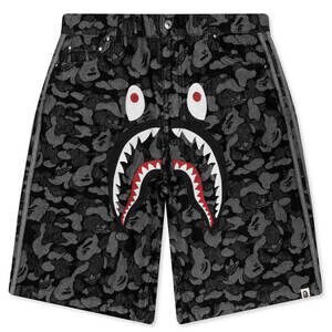 Size XXL • adidas x BAPE Shark Denim Jorts • Shark Face • Cross-Posted • Firm